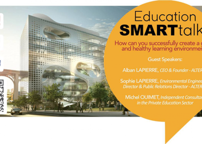 ADENはグリースクールの建設にあたり「Education SMART Talks」を主催