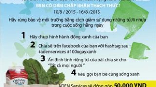 Trách nhiệm với cộng đồng của Aden nhằm hỗ trợ quỹ Rút ngắn khoảng cách vì môi trường 2015 của tổ chức LIN