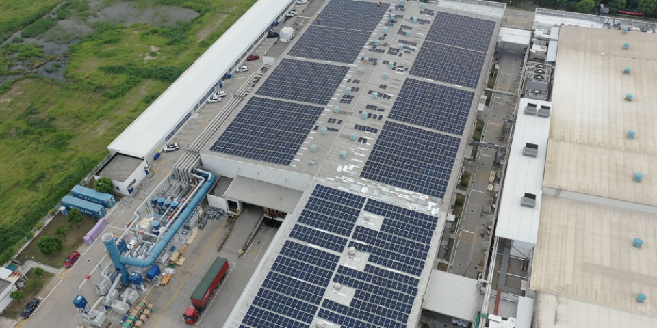 Solar power solution at Autoliv factory Nantong