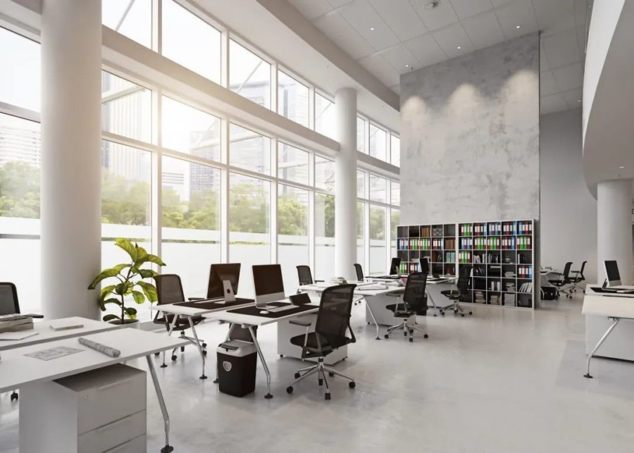 Office space with good indoor air quality