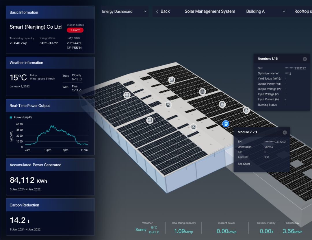 Akila Energy module screenshot - solar panel roof